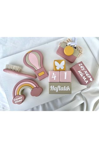 mogokids Bebek anı küpü çekim 3lü objeliset tam takım çekim dekor