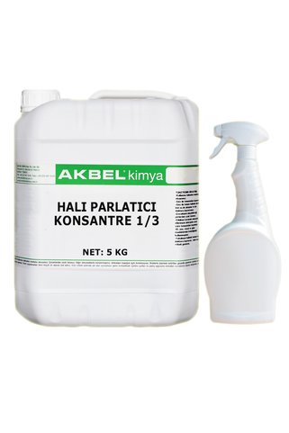 akbel Halı Parlatıcı 5 Kg Konsantre 1/3 + Uygulama Spreyi