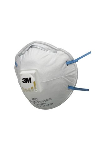 3M 8822 Ffp2 Maske Partikül Solunum Maskesi Toz Sınıfı Ffp2 Nr D Için, Ventilli