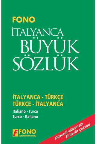 Fono Yayınları İtalyanca Büyük Sözlük Ciltli İtalyanca Türkçe Türkçe İtalyanca