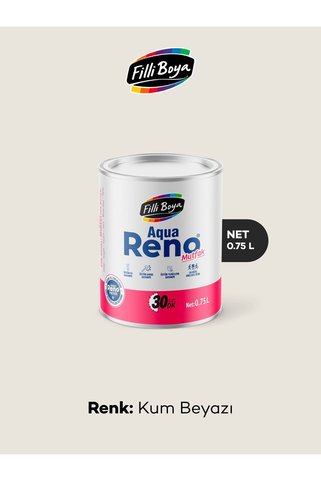 Filli Boya Filli Aqua Reno Mutfak Kum Beyazı (0,75L - 2,5L) Kum Beyazı