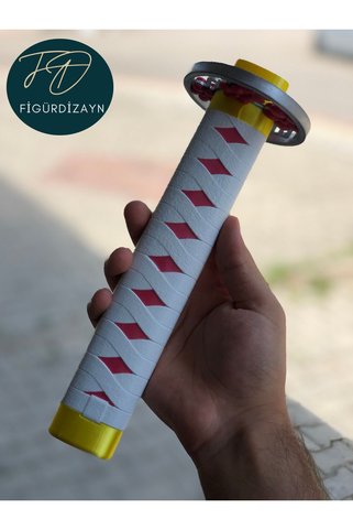 FigürDizayn Kanao's Katana Sword Kılıç 95 cm Katlanabilir Sağlam Plastik Açılıp Kapanabilen Katana Demon Slayer
