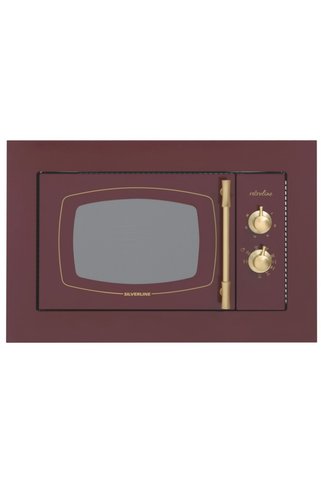 Silverline Silverine Mw9033r02 Retro Bordo Ankastre Mikrodalga