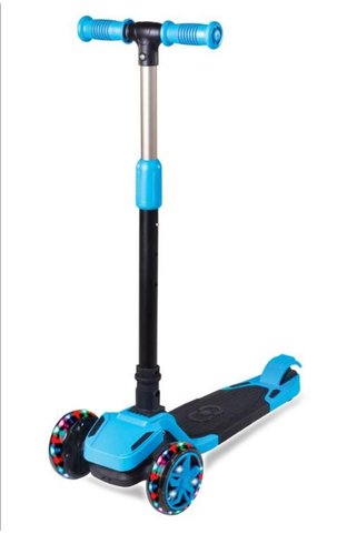 Furkan Toys Cool Wheels Tulpar Işıklı Katlanır Scooter Mavi Fr59359