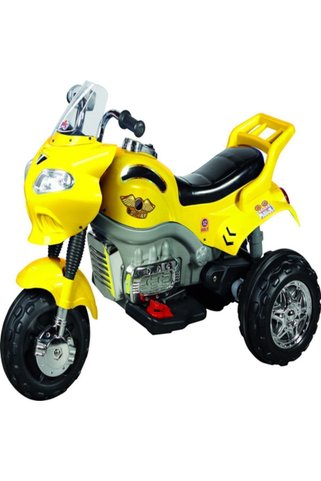 Aliş Toys Aliş Akülü Motorsiklet Koldan Kademeli Gaz Kollu 12 Volt 12 Amper 5 Sarı