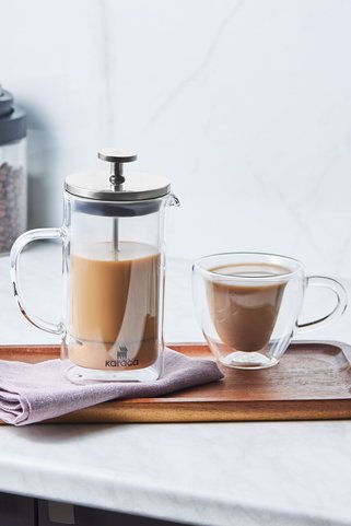 Karaca Pia Borosilikat Cam Metalik French Press 350 ml