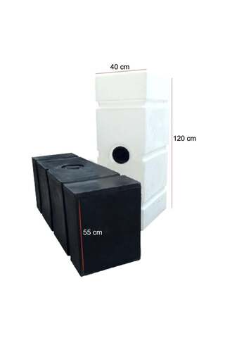 SHUIVAN Karavan Su Deposu 275 Litre 120x40x55cm