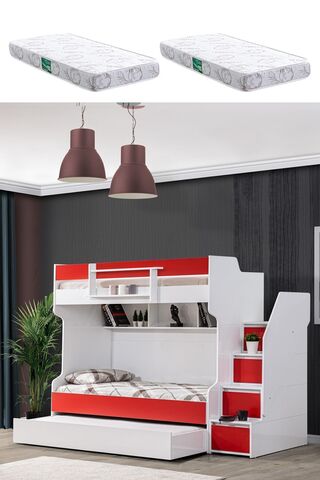 Setay Ranza, Cesur Yavrulu Ranza - Kırmızı 2 Adet Comfort Yatak