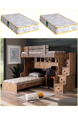 Setay Ranza , Natural Ranza Karyola Çalışma Masası 2 Adet Comfort Yatak