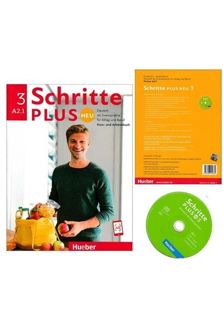 Hueber Yayınları Schritte plus Neu 3 Kursbuch und Arbeitsbuch mit Audios online