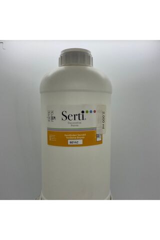 Serti Hobby Paint Kendinden Vernikli Yenileme Boyası Beyaz (2000 Ml)
