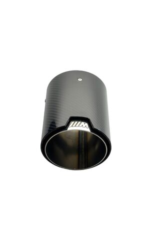 Monlion M model egzoz ucu 5D carbon kaplama 90mm tekli