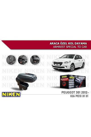 Niken Citroen C-Elysee 2012-2020 Kol Dayama Kolçak Geçmeli ABS Siyah