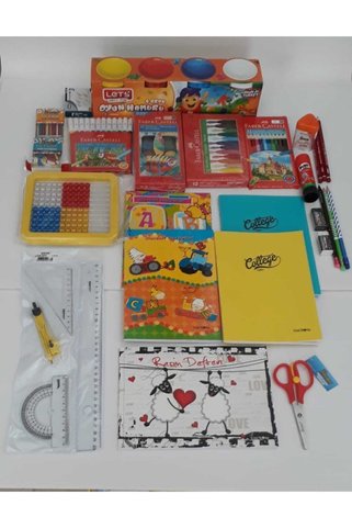 Faber Castell 1. Sınıf Kırtasiye Seti 26 Parça Başlangıç Full Tam Set Krtset4