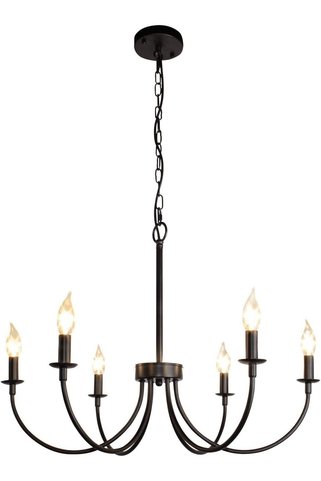 LİVORA LIGHTING Öykü 6lı Siyah Modern Sarkıt Avize