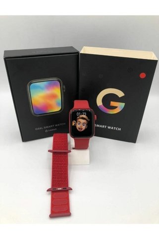 Kingshark G68l Smart Watch 6s Akıllı Saat Konuşma Özellikli Türkçe Menü Yan Tuşlar Aktif Kırmızı