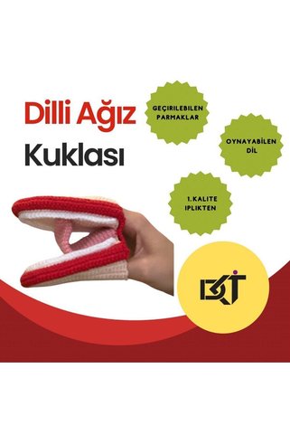 edilkonuşma DİLLİ AĞIZ KUKLASI - 10 CM
