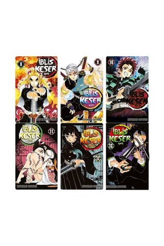 Gerekli Şeyler Yayıncılık İblis Keser 8-9-10-11-12-13 Manga Seti (6 KİTAP) / Demon Slayer