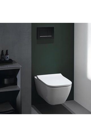 Geberit Smyle Square Rimfree Asma Klozet,Geberit Yavaş Kapak 501.668.00.1