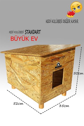 Kedigram Kedi Kulübesi Standart Kedi Kulübesi Evi