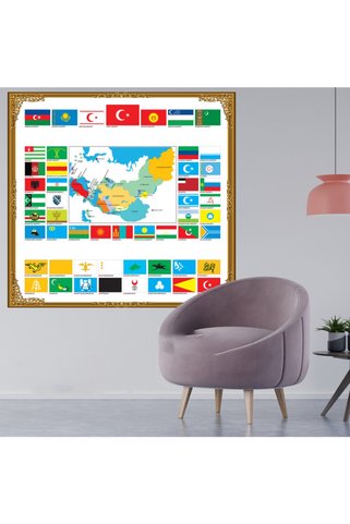 TutturX Türk Devleti Bayrakları Ve Türklerin Yaşadığı Bölgeler
