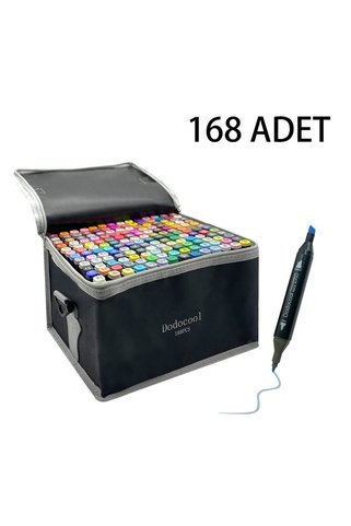 Dodocool 168’li Çift Uçlu Touch Marker Art Tasarım Kalem Seti