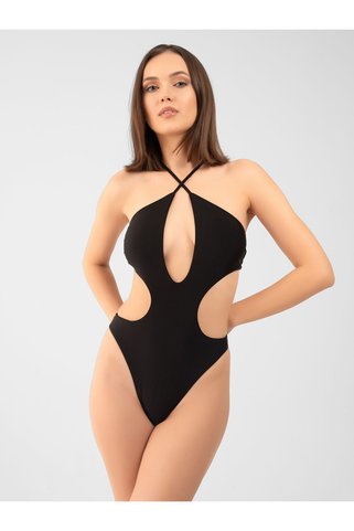 PINKYSWIM LUCY SİYAH ÇAPRAZ BAĞLAMALI MAYOKİNİ