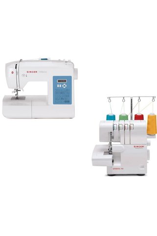 SİNGER Çok Programlı Dikiş Makinesi ve 4 İplikli Overlok Makinesi Fırsat Paketi
