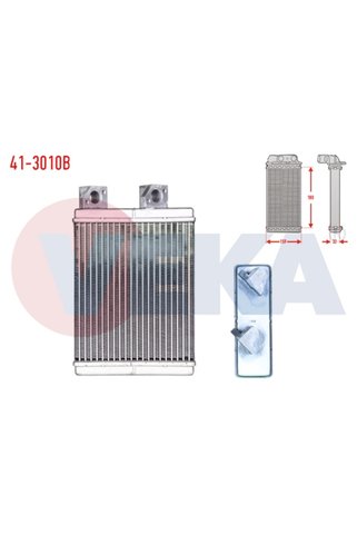 Veka KALORIFER RADYATORU BRAZING (5.5mm fin) MITSUBISHI L200 (K7T,K6T) 2.5 TD 1996-20