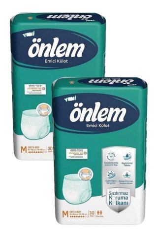 ÖNLEM Emici Külot Hasta Bezi Eko Orta Boy M Beden 30 Lu x 2 Adet