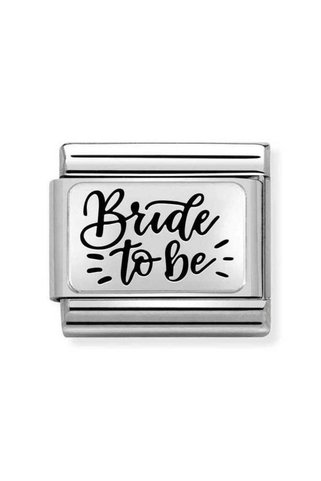 NOMİNATİON Composable Classic Plates (ıc) Steel And 925 Silver (07_bride To Be)