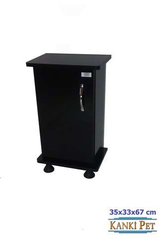 Kanki Pet Akvaryum Sehpası MDF İthal Flex Serisi 35 Cm Siyah 35x33x67 Cm