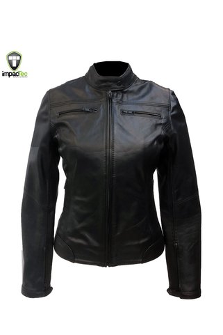 EASYRIDER Electra Hakiki Deri Korumalı Kadın Motosiklet Ceketi