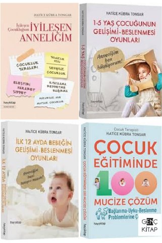hayykitap Hatice Kübra Tongar 4 Kitap Set Ilk 12 Ayda Bebeğin Beslenmesi-oyunları Iyileşen Anneliğim