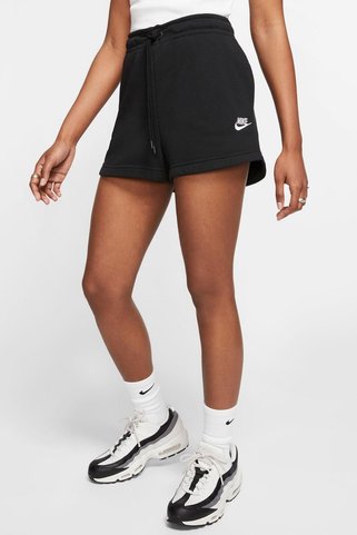 Nike Sportswear Essential Women's French Terry Shorts Black Pamuklu Kısa Kadın Şort Siyah