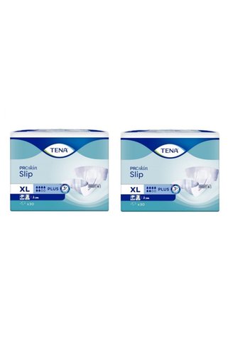 TENA Slip 6 Damla Premium Ekstra Büyük Boy Xlarge Belbantlı Hasta Bezi 30'lu 2 Paket / 60 Adet