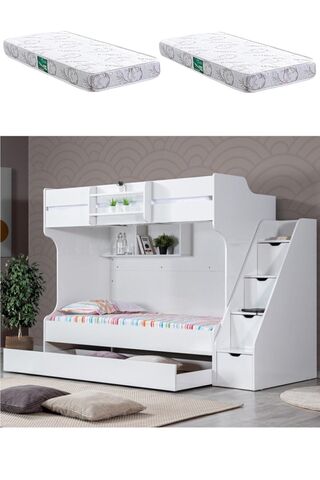 Setay Ranza, Kardem Yavrulu Ranza - Beyaz + 2 Adet Comfort Yatak