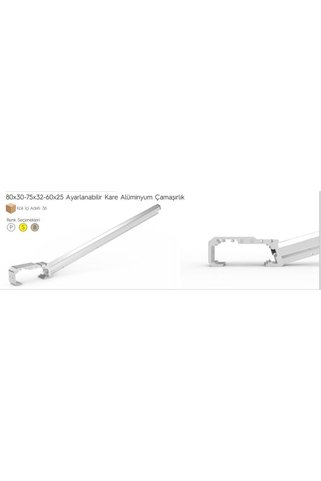 SEVORA Koral Ayarlı Balkon Çamaşır Askılığı 80X30/60X25