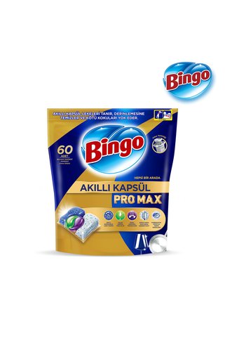 Bingo 4lü Paket Akıllı Kapsül Pro Max Bulaşık Makinesi Deterjanı Tableti 60lı X (4 PAKET)