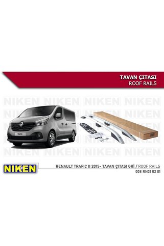 Karva Renault Trafıc 2 Tavan Çıtası Uzun Gri 2015-sonrası Modeller Uyum