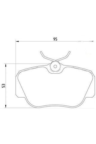 Bosch Disk Balata Mercedes 190 (W201), Bmw 3 (E30) Ön - Bosch
