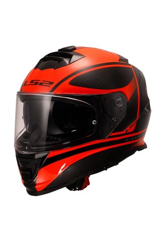 LS2 STORM 2 DODGER MAT SİYAH-NEON TURUNCU KASK