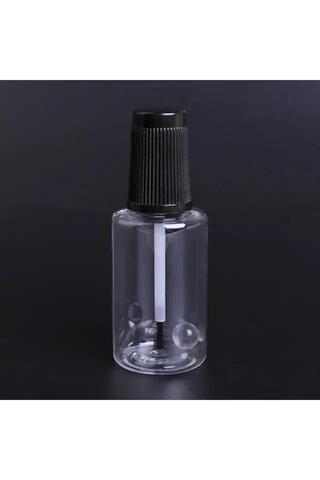 deer home by Pera İstanbul 50 Adet 20 ml Boş Rötuş Fırçalı Şişe Solvente Dayanıklı PET Plastik Şişe Araba Boyası