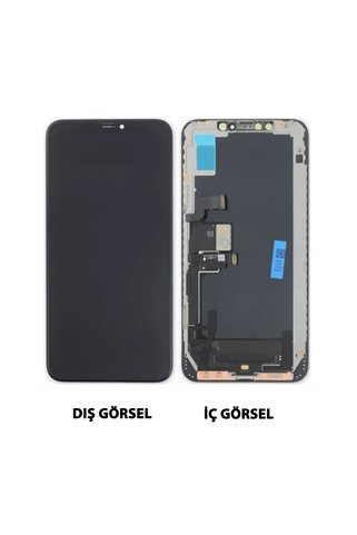 Teknonet İphone Xs Uyumlu Oled Lcd Dokunmatik Ekran Çıtalı - Siyah