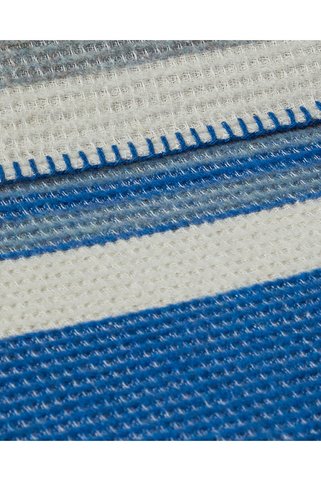 English Home Striped Dört Mevsim Çift Kişilik Battaniye 180x220 Cm Mavi