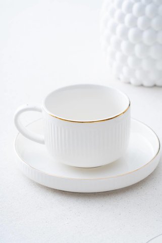 ACAR Kingson 6 Kişilik Gold Çay Fincanı Takımı - 210 ml