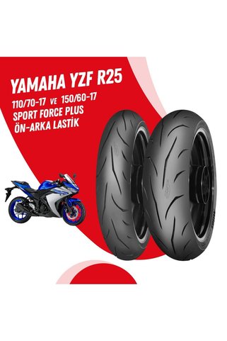 Mitas YAMAHA YZF R25 SPORT FORCE + LASTİK TAKIMI 110/70-17 + 150/60-17