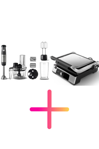 Philips İkili Mutfak Seti (Tost Makinesi 2200 Watt  + Blender Seti  )