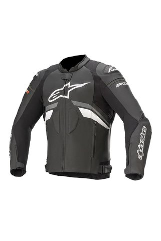 Alpinestars Gp Plus R V3 Deri Korumalı Motosiklet Montu Siyah / Gri / Beyaz
