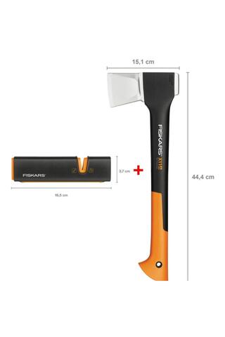 FiSKARS Yarma Baltası S-X11 + Balta ve Bıçak Bileyici